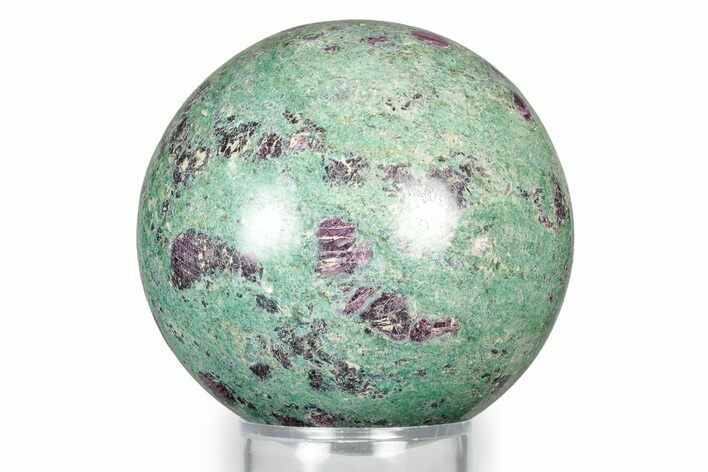 Polished Sphere Of Rubies In Fuchsite - India #342981